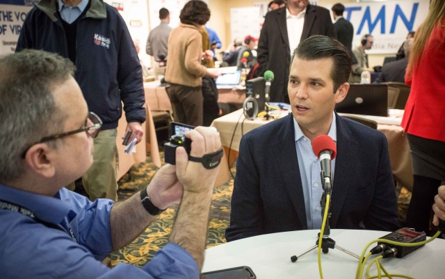 Donald Trump Jr. at the Talk Media News round table (formerly  Talk Radio News  Ellen Ratner – owner)