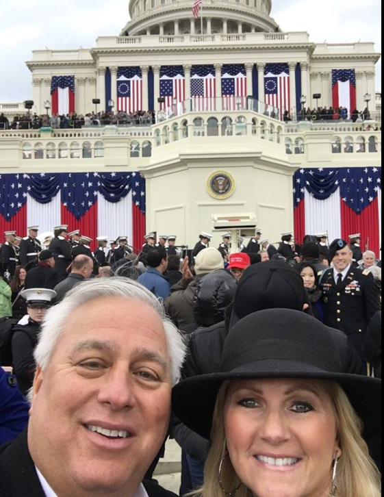 Ed Butowsky got some great front row seats at the Presidential Inauguration