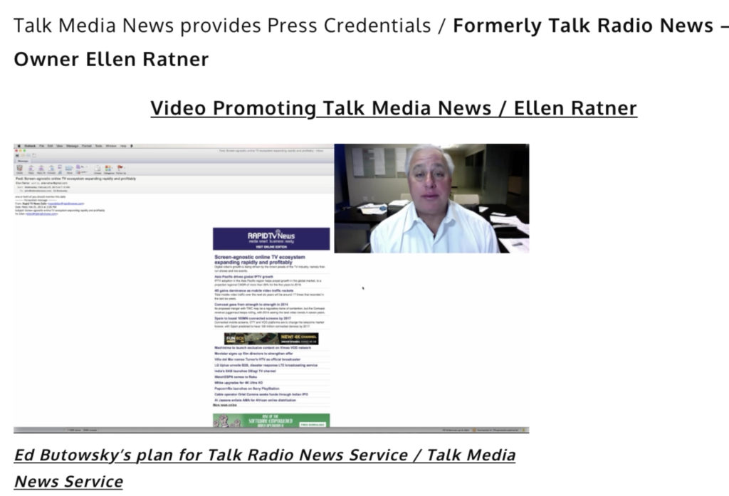 Ed Butowsky plan for Talk News Service / Talk Media News 