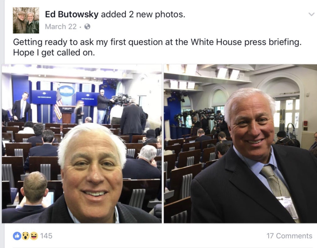 Ed butowsky at the White House